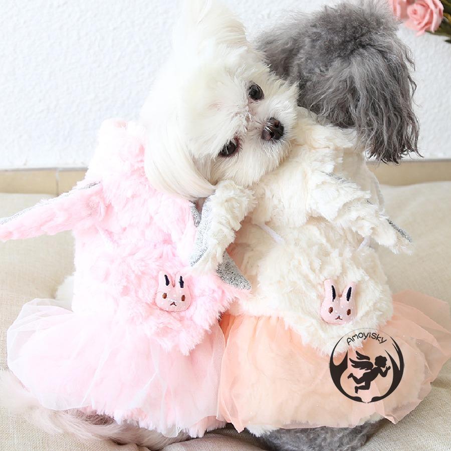 犬服 防寒 ジャケット 犬 犬の服 秋冬 もこもこフリルワンピース フリル リボン おしゃれ ペット用品 防寒 モコモコ ペットウェア 小型犬 中型犬 Peachsumairu Xmf0053 ピーチ ストア 通販 Yahoo ショッピング