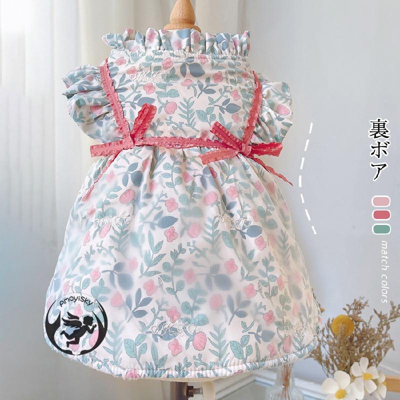 犬 服 ワンピース 秋冬 ペット服 かわいい ドレス 小型犬 中型犬 ペットウェア 人気 猫服 犬洋服 お散歩 Xmf00 ピーチ ストア 通販 Yahoo ショッピング
