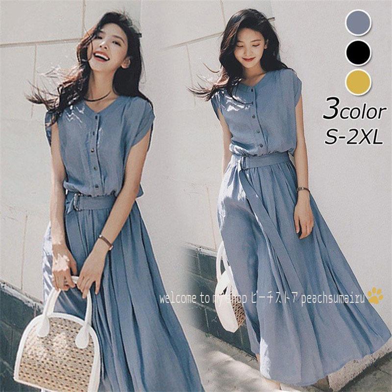 シャツワンピース レディース 40代 キレイめ マキシ丈ワンピース 春夏半袖 ワンピースシ フォン 結婚式 ドレス オシャレ 上品 着痩せ 3色 Y ピーチ ストア 通販 Yahoo ショッピング