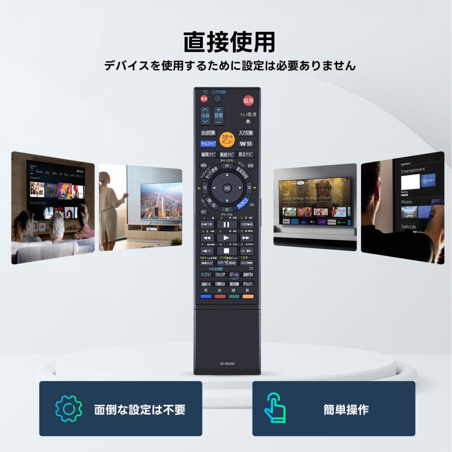 レコーダーリモコン SE-R0260 for TOSHIBA 東芝レコーダーリモコン