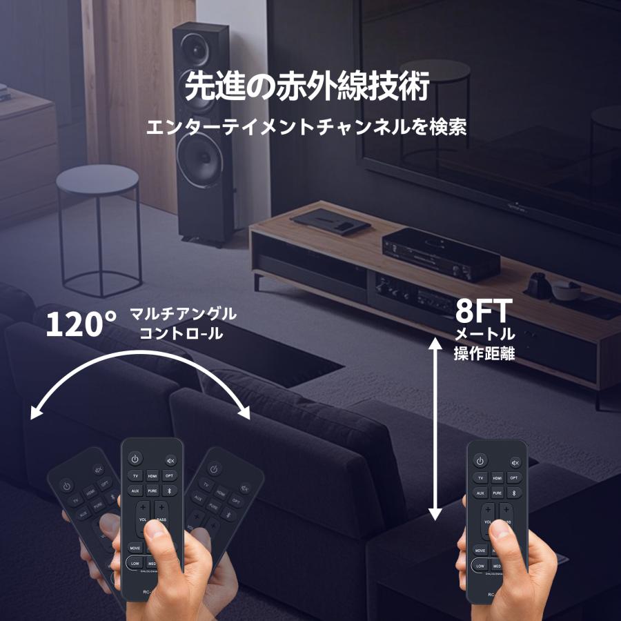 DENON サウンドバー ブラック　RC-1251 サウンドバーリモコン RC-1251 for Denon サウンドバー DHT-S217K DHT