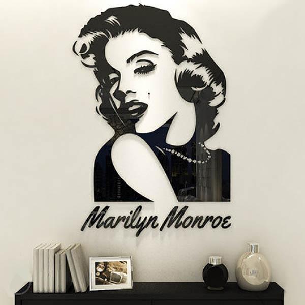 3d 立体 アクリルステッカー マリリンモンロー モノクロ 映画スター ハリウッド ウォールデコレーション 壁装飾 壁飾り Diy ツヤツヤ アクリル 3dws Ml69 Peachyshop 通販 Yahoo ショッピング