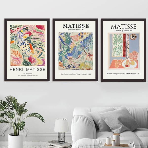 単品 33×43cm アートパネル 枠付き フレーム絵画 マティス