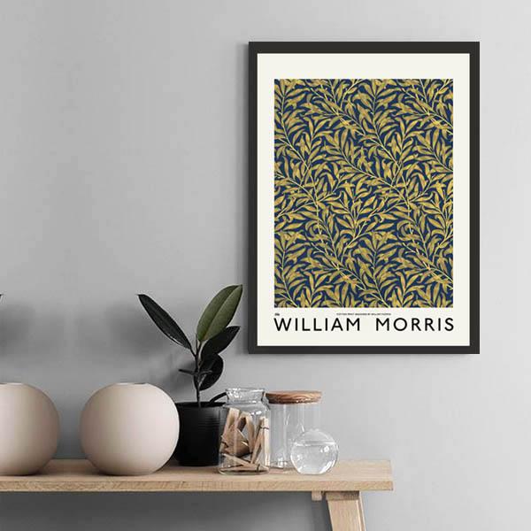 単品 33×43cm アートパネル 枠付き フレーム絵画 ウィリアムモリス