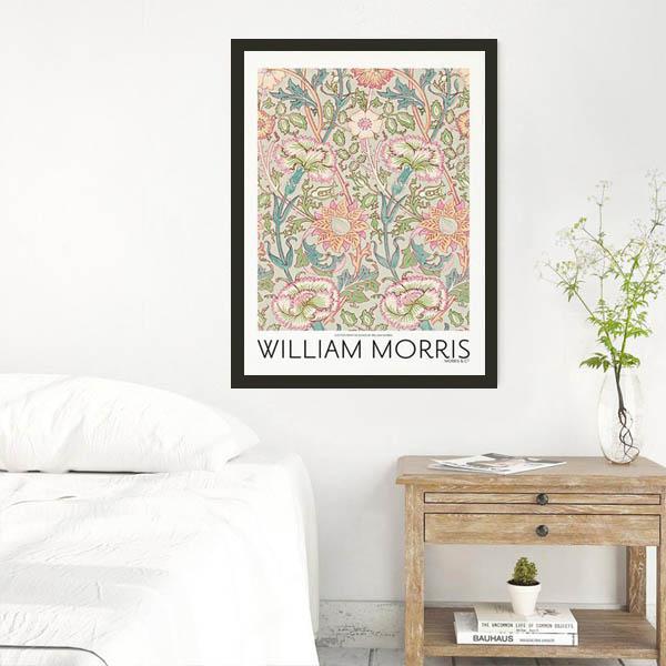 単品 33×43cm アートパネル 枠付き フレーム絵画 ウィリアムモリス