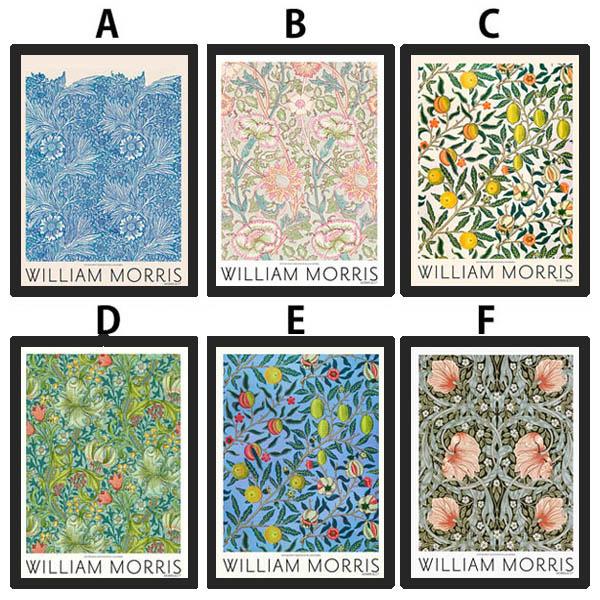 単品 33×43cm アートパネル 枠付き フレーム絵画 ウィリアムモリス