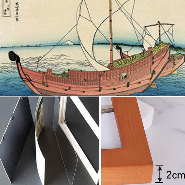 単品 33×43cm アートパネル 枠付きフレーム絵画 和風 浮世絵