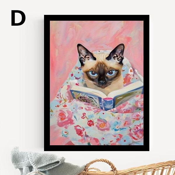 キャンバス プリントアート 本を読む人 額付き 絵画 インテリア 単品 額入り アートポスター 33×43cm 枠付きフレーム絵画 本を