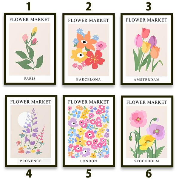 単品 33×43cm アートパネル 枠付き フレーム絵画 アネモネ