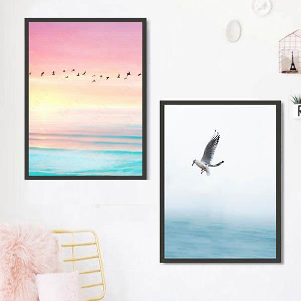 3枚セット 33×43cm アートパネル 枠付きフレーム絵画 夏