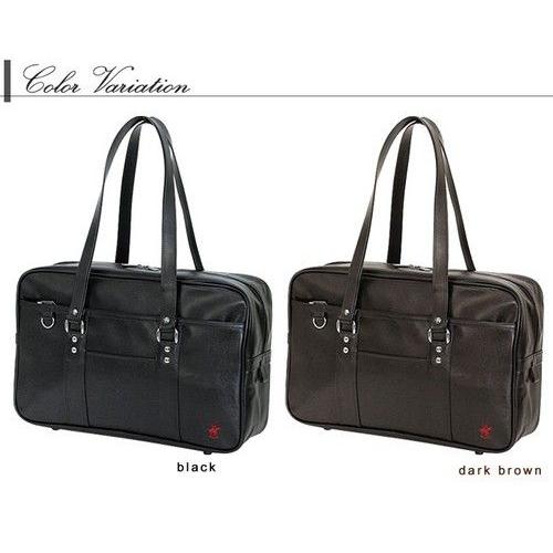 BEVERLY HILLS POLO CLUB 合皮 スクールバッグ ボストンバッグ 刺繍