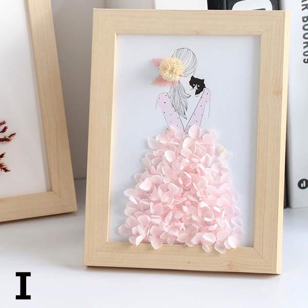 ドライフラワーアート 製作キット 花材 フォトフレーム 3d デコレーション 押し花 写真立て 花束 飾り ハンドメイド Diy Df 001 Peachyshop 通販 Yahoo ショッピング