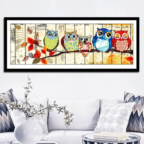 ★専用★パールビーズアートキット 花束を持つフクロウ　30cm X30cm 大型サイズ 上級者向け フル ダイヤモンドアート キット ビーズ刺繍