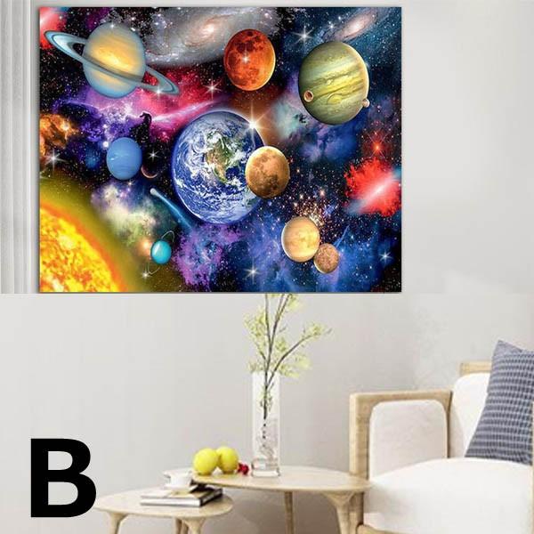 準上級 フル ダイヤモンドアート キット ビーズ刺繍 宇宙 惑星 銀河系