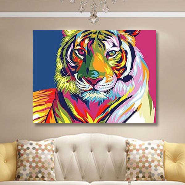 絵画 虎 アート タイガー Amazon.co.jp: 岩の上に立つホワイトタイガー 絵画 絵 百獣の王