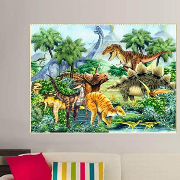 中級 フル ダイヤモンドアート キット ビーズ刺繍 恐竜 ダイナソー