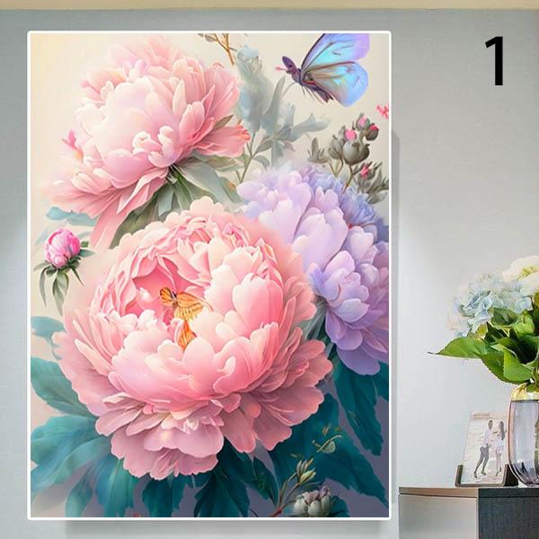 ビーズ刺繍　牡丹 ビーズ刺繍 牡丹