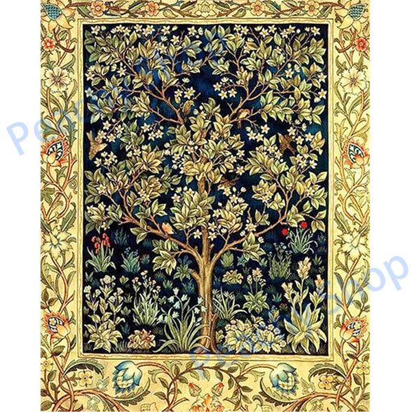 準上級 フル ダイヤモンドアート キット ビーズ刺繍 ウィリアムモリス 生命の樹 リトグラフ モザイクアート パズルアート リハビリ 趣味 絵画 |  | 01