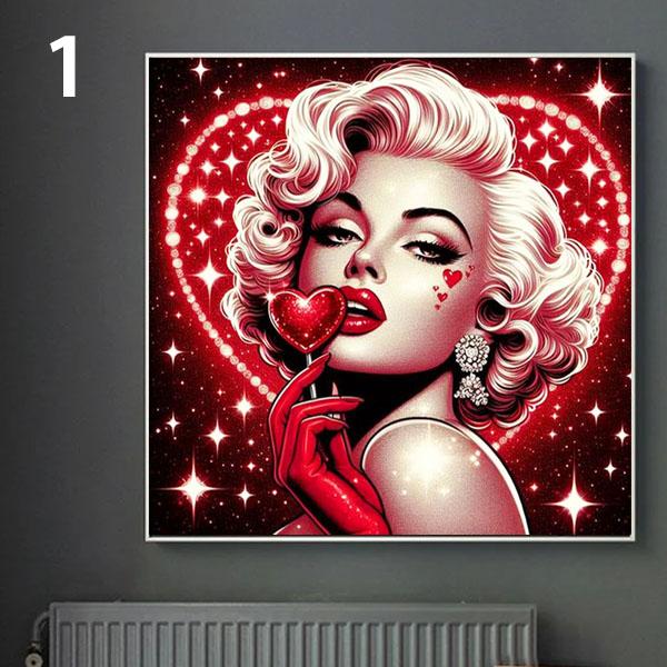 初級 フル ダイヤモンドアート キット ビーズ刺繍 マリリンモンロー