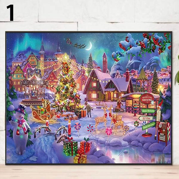 準上級 フル ダイヤモンドアート キット ビーズ刺繍 クリスマス 街 聖夜 サンタクロース モザイクアート パズルアート リハビリ 趣味 絵画 カラービーズ |  | 04