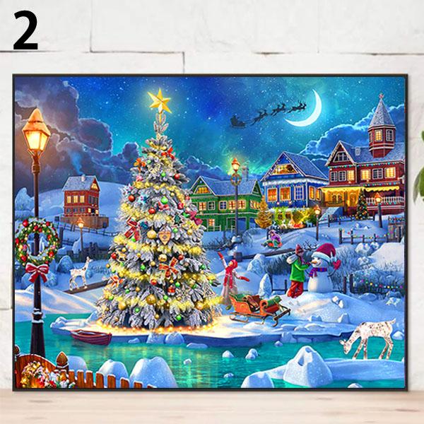 準上級 フル ダイヤモンドアート キット ビーズ刺繍 クリスマス 街 聖夜 サンタクロース モザイクアート パズルアート リハビリ 趣味 絵画 カラービーズ |  | 05