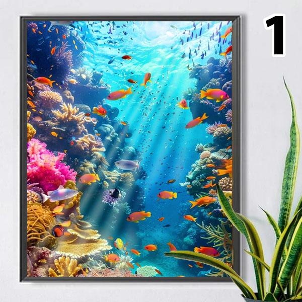 クリスタルブルー 魚のアート作品 62/150 クリスタルブルー 魚のアート作品 62/150 クリスタルブルー 魚の