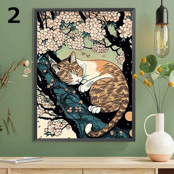 【新品】絵画　タペストリー　猫　花柄　タイル　アンティーク Amazon.co.jp: 【新品】 絵画 タペストリー 猫 花柄 タイル