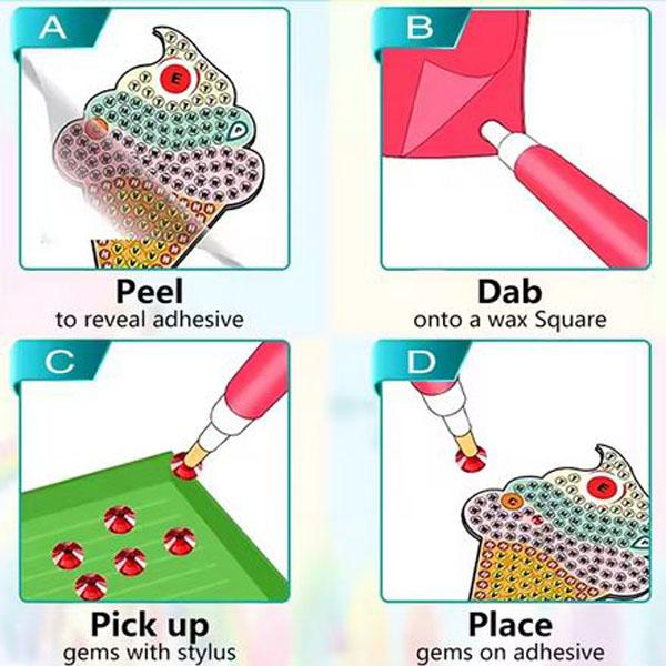 シールタイプ セット ダイヤモンドアート キット 12個入り ドーリー おとぎ話 プリンセス 女の子 お姫様 ビーズ刺繍 モザイクアート リハビリ 趣味 カラービーズ |  | 07