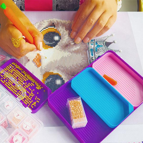 3Dプリンター製 ダイヤモンドアート用トレイ まとめ売り ダイヤモンドアート トレー7点セット 作成ツール ビッグトレー 入れ物