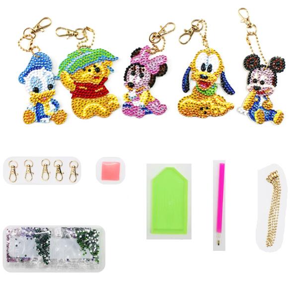 キーホルダー 制作キット ダイヤモンド刺繍 ラインストーン ディズニー ミッキー ミニー ビーズ刺繍 モザイクアート リハビリ 趣味 絵画 カラービーズ Ds Qc041 Peachyshop 通販 Yahoo ショッピング