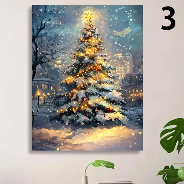 中級 フル ダイヤモンドアート キット ビーズ刺繍 クリスマス 雪だるま