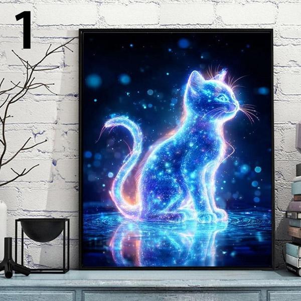 中級 フル ダイヤモンドアート キット ビーズ刺繍 子猫 ネコ