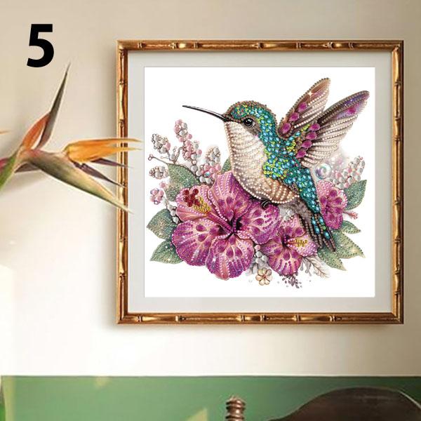 ラインストーンビーズ ハーフ ダイヤモンドアート 刺繍キット アニマル