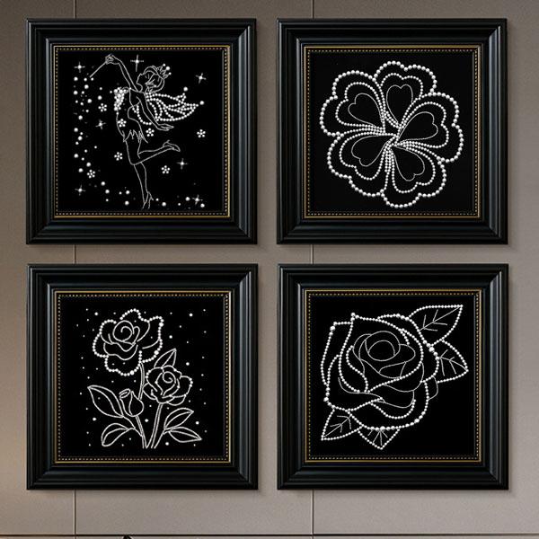 絵画フレーム付き パールビーズ ダイヤモンドアート 刺繍キット