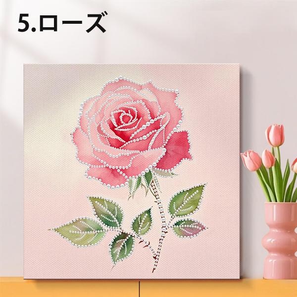 内フレーム付き パールビーズ ハーフ ダイヤモンドアート 刺繍キット