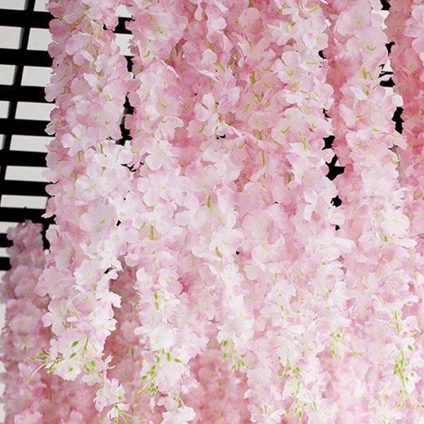 つなげるタイプ 30cm 無限延長 ガーランド 桜 サクラ 桃の花 フェイクグリーン 造花 ツタ ツル 花見 インテリア スワッグ イミテーション ディスプレイ |  | 05