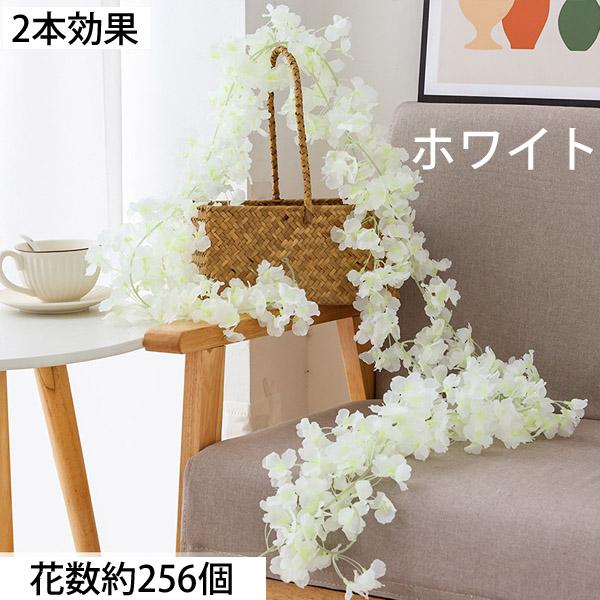 全長180cm ガーランド エアリー 桜 サクラ 桃の花 一重花びら 春の花 フェイクグリーン 造花 ツタ ツル 花見 インテリア スワッグ イミテーション ディスプレイ |  | 08