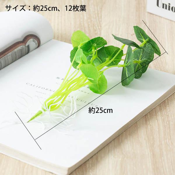 1束 選べる4種 造花 水草 浮草 根っこ付き ハス イモの葉 クローバー フェイクグリーン インテリアフラワー イミテーション ディスプレイ |  | 10