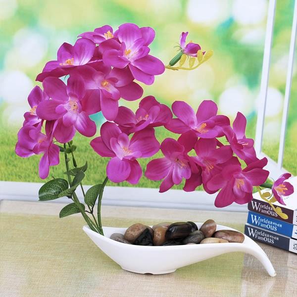 アートフラワー 胡蝶蘭 置物 フェイクグリーン 造花 リアル再現 観葉植物 インテリア スワッグ イミテーション ディスプレイ |  | 02