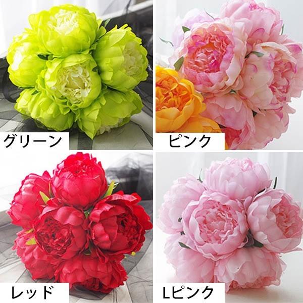 1束6本 花束 エレガントローズ 薔薇 牡丹 ピオニー ブーケ
