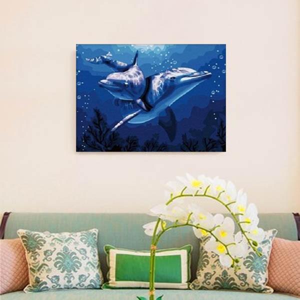 数字塗り絵 油絵風 イルカ いるか 海 大人の塗り絵 フレーム絵画 インテリア 風景 Diy 趣味 ぬり絵 ホビー ナンバーピクチャー Np Ym44 Peachyshop 通販 Yahoo ショッピング