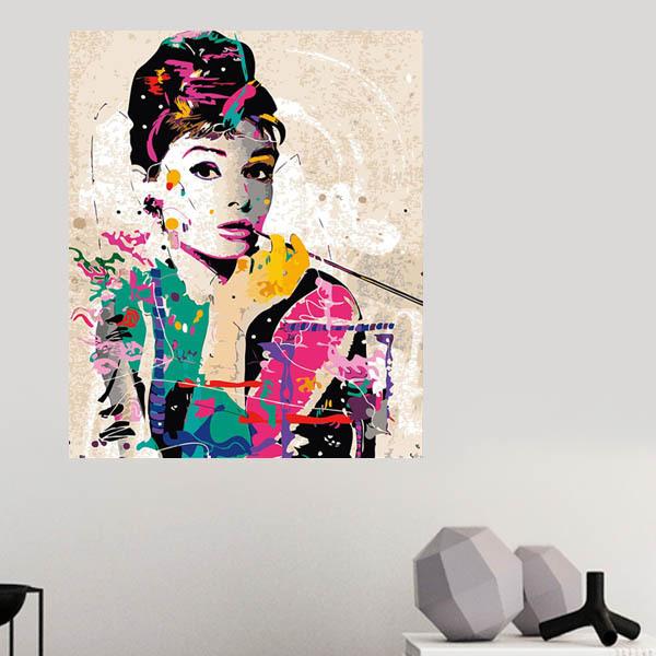 数字塗り絵 油絵風 オードリー らくがきアート カラフル フレーム絵画 インテリア 風景 Diy 趣味 ぬり絵 ホビー ナンバーピクチャー Np Ym Peachyshop 通販 Yahoo ショッピング