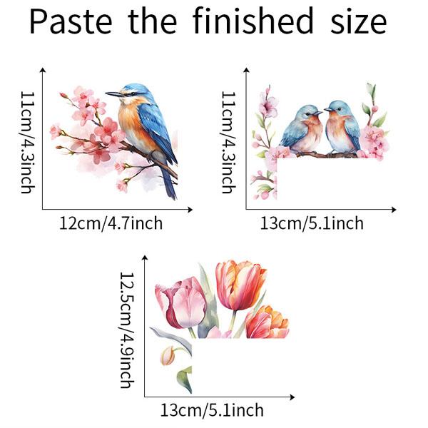 電気スイッチ コンセント周り 北欧風 青い鳥 小鳥 サクラ 桜