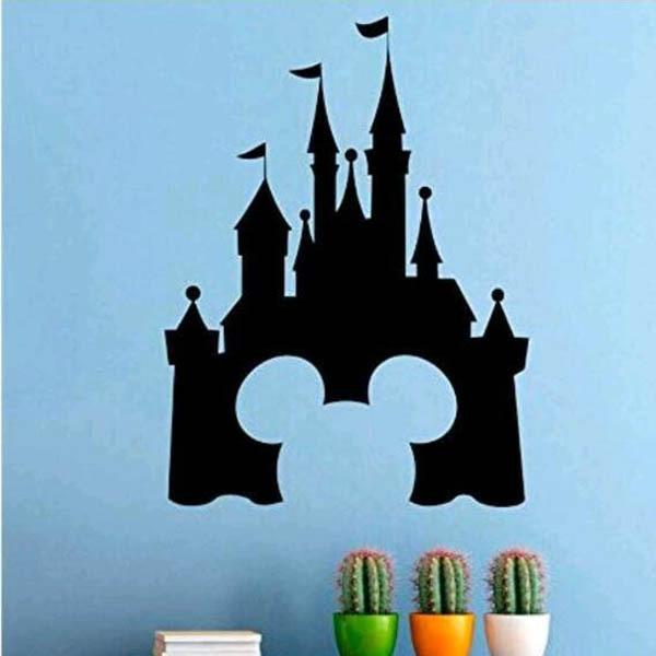 人気の定番 カッティング 転写シール ウォールステッカー ディズニー ミッキー シルエット マジックキングダム 壁デコ 北欧風 Diy リビング 寝室 子ども部屋 Cisama Sc Gov Br