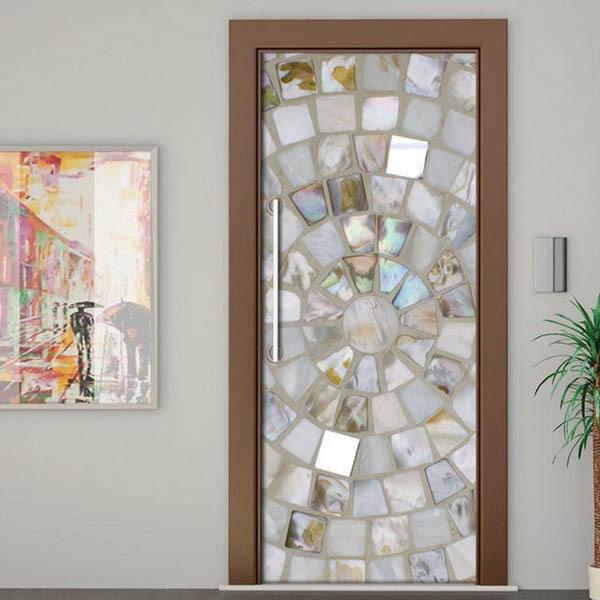 ドアステッカー トリックアート シェルステンドグラス 貝 カピス ヨーロピアン 扉 クラシック アンティーク だまし絵シール インテリア Diy Ws A193 Peachyshop 通販 Yahoo ショッピング