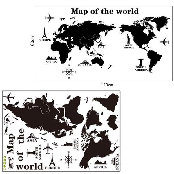 ウォールステッカー 世界地図 マップ 壁デコ 北欧風 Diy 剥がせる Ws Ay9133 Peachyshop 通販 Yahoo ショッピング