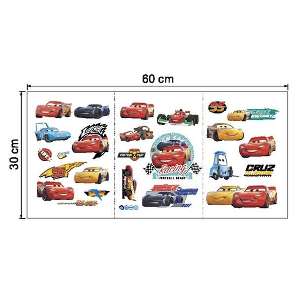 ウォールステッカー 当店限定販売 ディズニー カーズ 車 ライトニング レーシングカー 北欧風 リビング 乗り物 男の子 壁デコ Diy