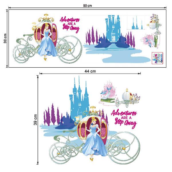 ウォールステッカー ディズニー シンデレラ お城 かぼちゃの馬車 魔法 パステルカラー 壁デコ 北欧風 Diy リビング Ws C015 Peachyshop 通販 Yahoo ショッピング