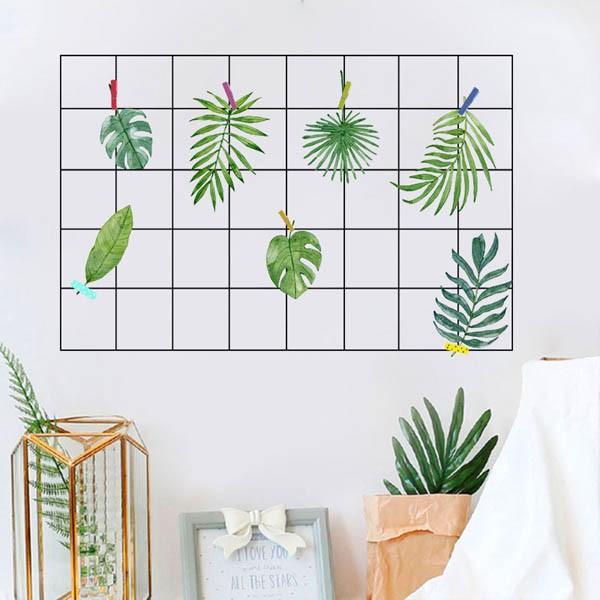 ウォールステッカー ガラスステッカー ワイヤーネット 観葉植物 葉 ボタニカル 壁デコレーション 北欧風 Diy リビング Ws Fx Peachyshop 通販 Yahoo ショッピング