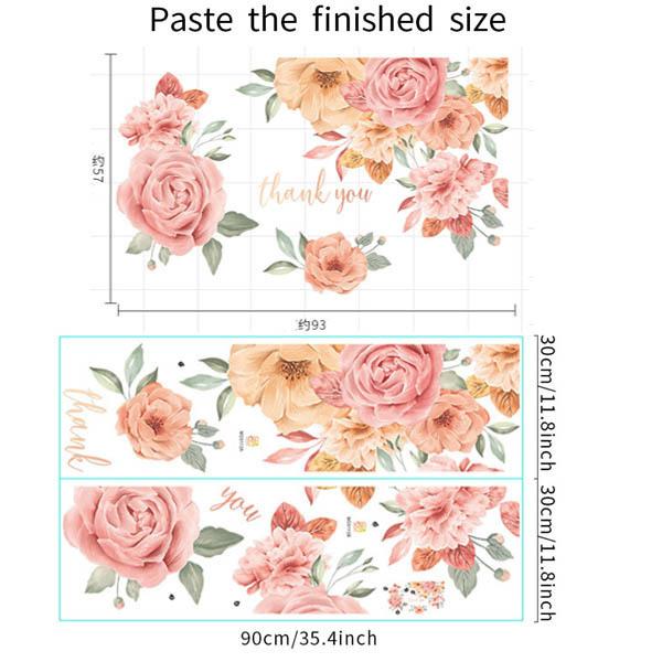 ウォールステッカー サーモンピンク アンティークローズ 薔薇 母の日 ありがとう ロゴ フラワー 花 壁デコ 北欧風 Diy リビング Ws G9113 Peachyshop 通販 Yahoo ショッピング